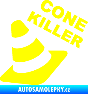 Samolepka Cone killer  žlutá citron