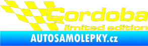 Samolepka Cordoba limited edition levá žlutá citron
