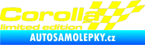 Samolepka Corolla limited edition pravá žlutá citron