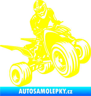 Samolepka Čtyřkolka 008 pravá žlutá citron