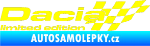 Samolepka Dacia limited edition pravá žlutá citron