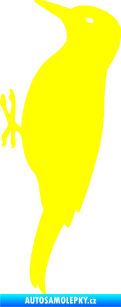 Samolepka Datel 001 levá žlutá citron