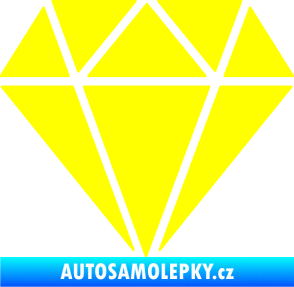 Samolepka Diamant 001 žlutá citron