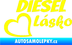 Samolepka Diesel Lásko žlutá citron