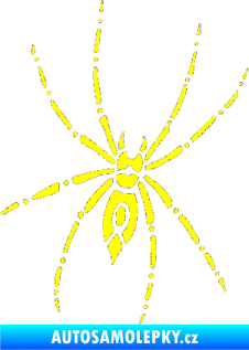 Samolepka Pavouk 011 - pravá žlutá citron