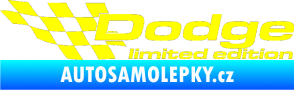 Samolepka Dodge limited edition levá žlutá citron