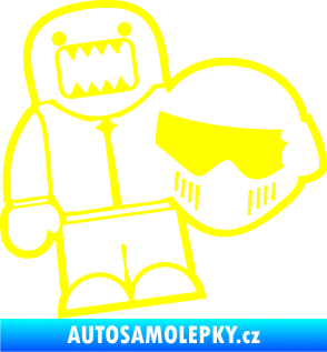 Samolepka Domo 015 levá  Stig žlutá citron