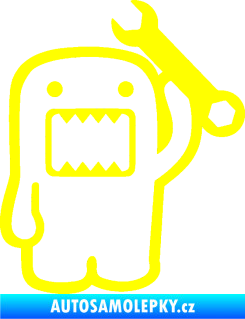 Samolepka Domo 022 pravá mechanik žlutá citron