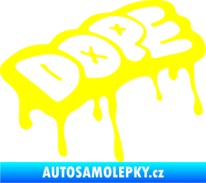 Samolepka Dope žlutá citron