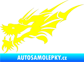 Samolepka Dragon 001 levá žlutá citron