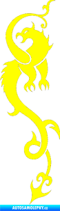 Samolepka Dragon 008 levá žlutá citron