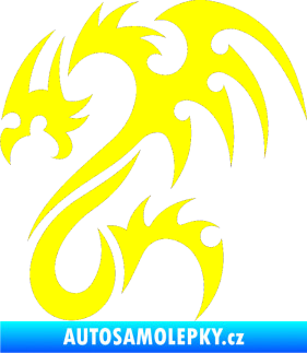 Samolepka Dragon 012 levá žlutá citron