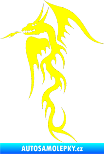 Samolepka Dragon 013 levá žlutá citron