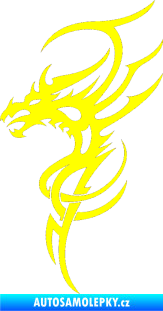 Samolepka Dragon 017 levá žlutá citron