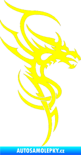Samolepka Dragon 017 pravá žlutá citron