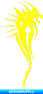 Samolepka Dragon 026 pravá žlutá citron