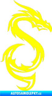 Samolepka Dragon 033 pravá žlutá citron
