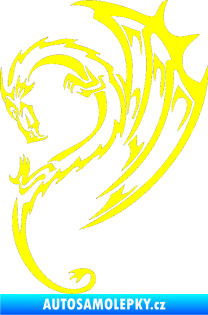 Samolepka Dragon 043 levá žlutá citron