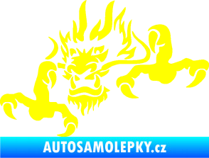 Samolepka Dragon 049 levá žlutá citron