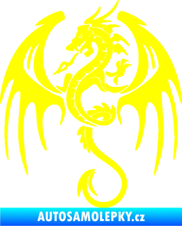 Samolepka Dragon 053 levá žlutá citron