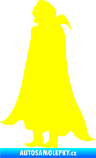 Samolepka Drákula 001 levá upír žlutá citron