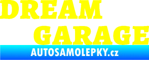 Samolepka Dream garage žlutá citron