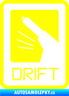 Samolepka Drift 004 žlutá citron