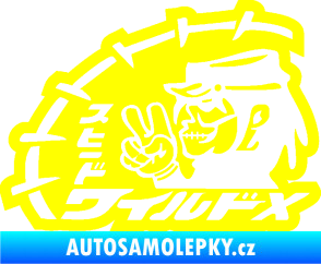 Samolepka Drifter 001 žlutá citron