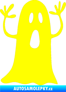 Samolepka Duch 003 pravá žlutá citron