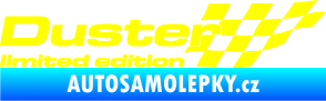 Samolepka Duster limited edition pravá žlutá citron