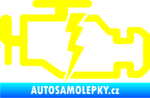 Samolepka Engine fail 002 motor žlutá citron