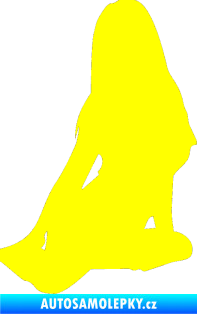 Samolepka Erotická žena 004 pravá žlutá citron