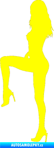 Samolepka Erotická žena 006 levá žlutá citron