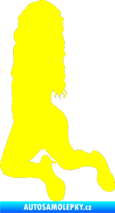 Samolepka Erotická žena 038 levá žlutá citron