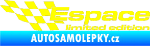 Samolepka Espace limited edition levá žlutá citron