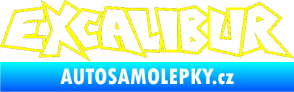Samolepka Excalibur obrys žlutá citron