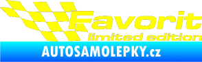 Samolepka Favorit limited edition levá žlutá citron