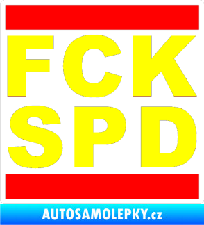 Samolepka FCK SPD žlutá citron