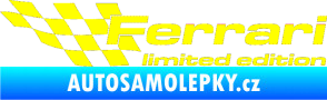 Samolepka Ferrari limited edition levá žlutá citron