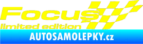 Samolepka Focus limited edition pravá žlutá citron