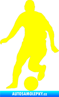 Samolepka Fotbalista 046 levá žlutá citron