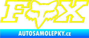 Samolepka Fox 001 žlutá citron