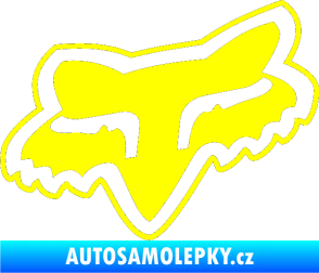 Samolepka Fox 003 žlutá citron