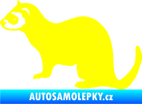 Samolepka Fretka 001 levá žlutá citron