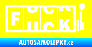 Samolepka Fuck kasino žlutá citron