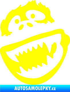 Samolepka Gorila 002 levá žlutá citron
