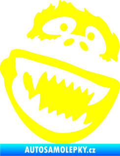 Samolepka Gorila 002 pravá žlutá citron