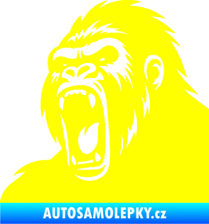Samolepka Gorila 005 levá žlutá citron