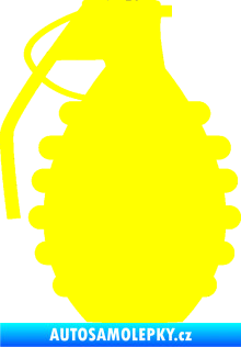 Samolepka Granát 002 levá žlutá citron