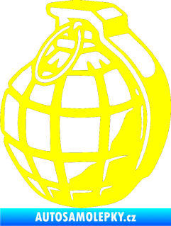 Samolepka Granát levá žlutá citron